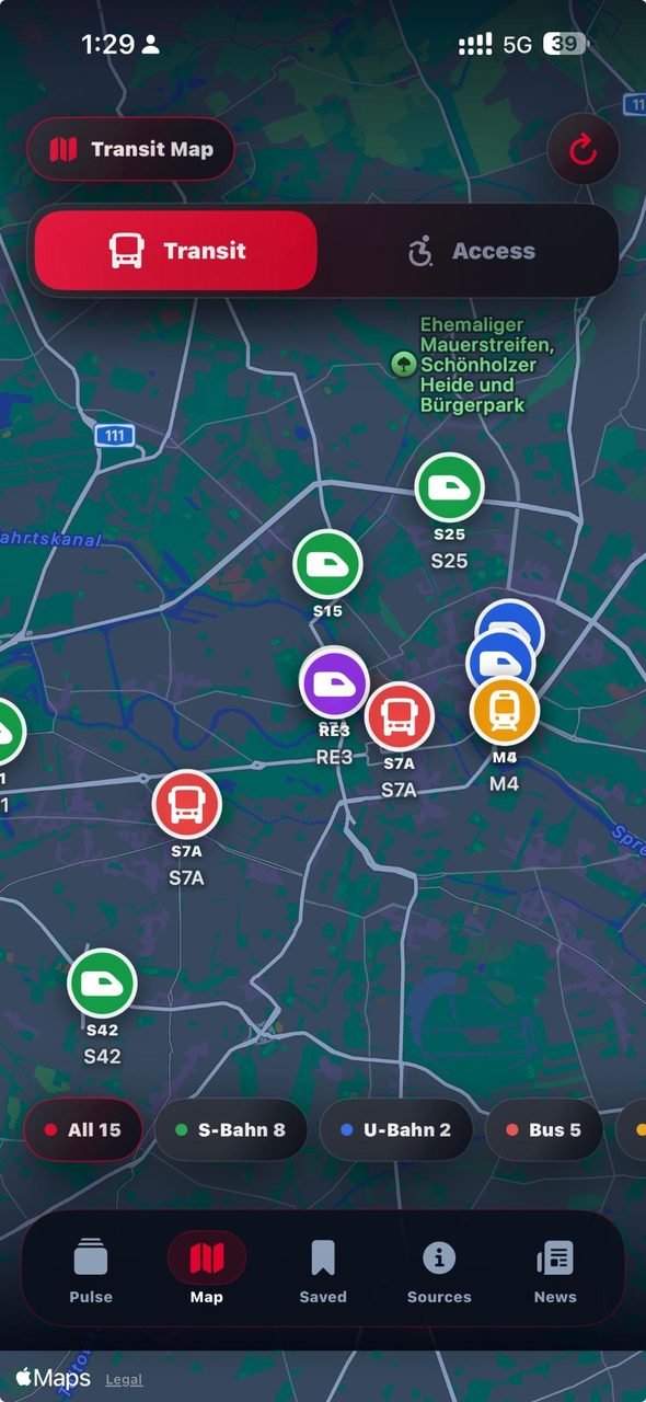 Map screen